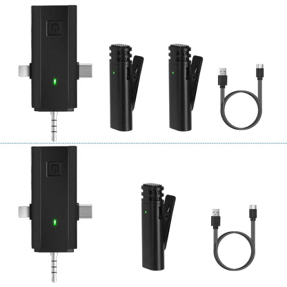 3-in-1 Wireless Clip On Microphone Omnidirectional Noise Reduction Plug - A-1 Thread Vault