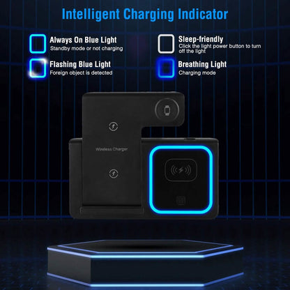 3-in-1 Wireless Fast Charging Station Dock Foldable - A-1 Thread Vault
