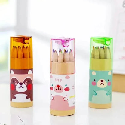 3-Pack: 12-Color Cute Pencils Creative Stationery Cute Bear - A-1 Thread Vault