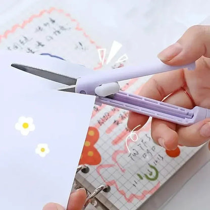 3-Pack: 2-in-1 Pen Style Scissors with Paper Cutter - A-1 Thread Vault