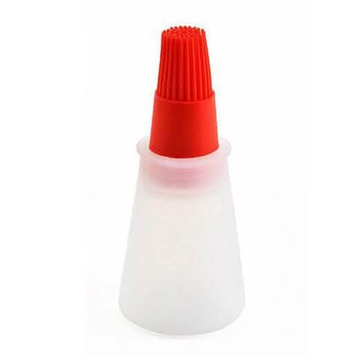 3-Pack: 2.2oz Silicone BBQ Oil Bottle Brush with Flat-Bottom Design - A-1 Thread Vault