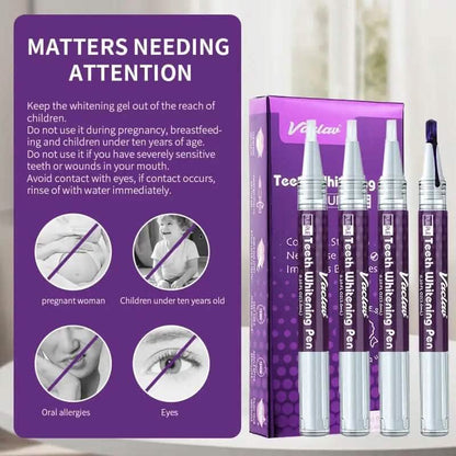 3-Pack: 3ml/0.1fl oz Mint Flavor Purple Teeth Whitening Gel Pen - A-1 Thread Vault