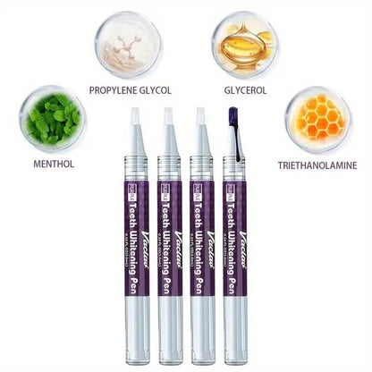 3-Pack: 3ml/0.1fl oz Mint Flavor Purple Teeth Whitening Gel Pen - A-1 Thread Vault