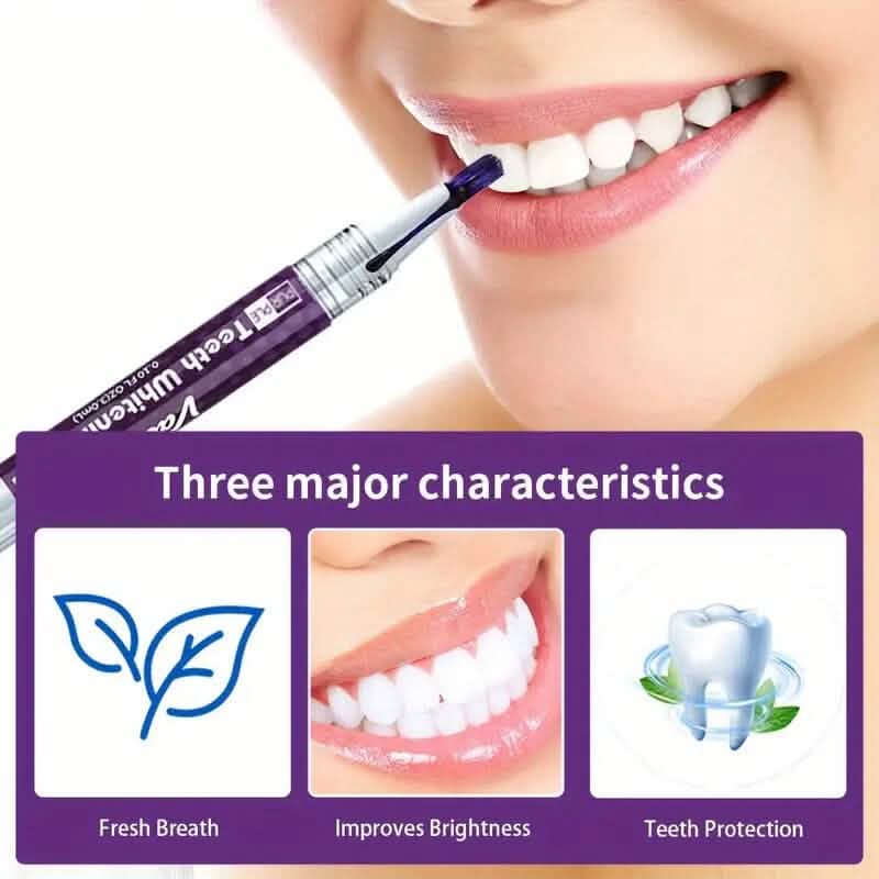 3-Pack: 3ml/0.1fl oz Mint Flavor Purple Teeth Whitening Gel Pen - A-1 Thread Vault