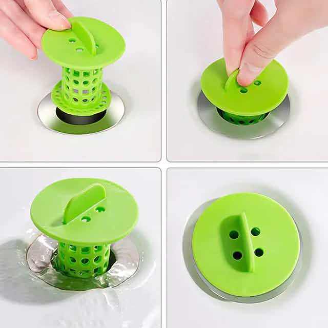 3-Pack: Bathroom Drain Hair Catcher Bath Stopper Plug Sink - A-1 Thread Vault