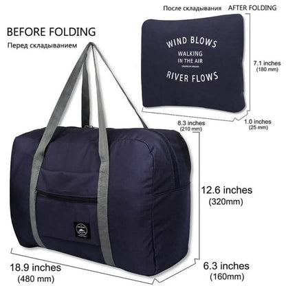 3-Pack: Compact & Stylish Foldable Travel Storage Bag - A-1 Thread Vault