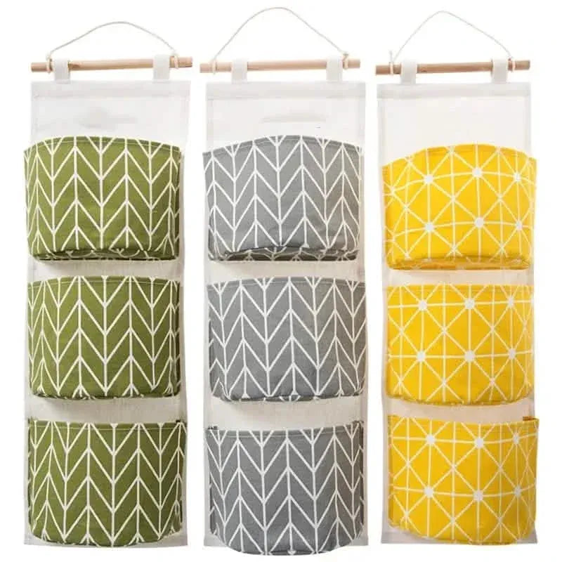 3-Pack: Cotton Hanging Storage Bag - A-1 Thread Vault