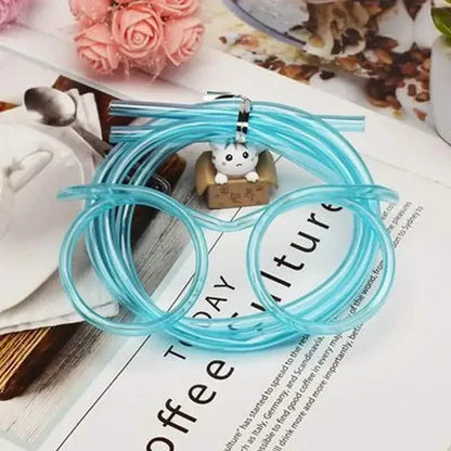 3-Pack: Creative Fun Glasses Straw Crazy Funny Art Straw - A-1 Thread Vault