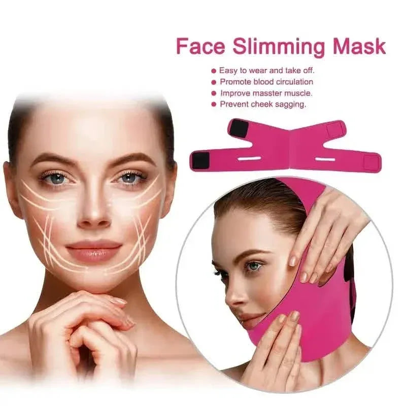3-Pack: Face Lifting Firming Bandage Face Belt - A-1 Thread Vault