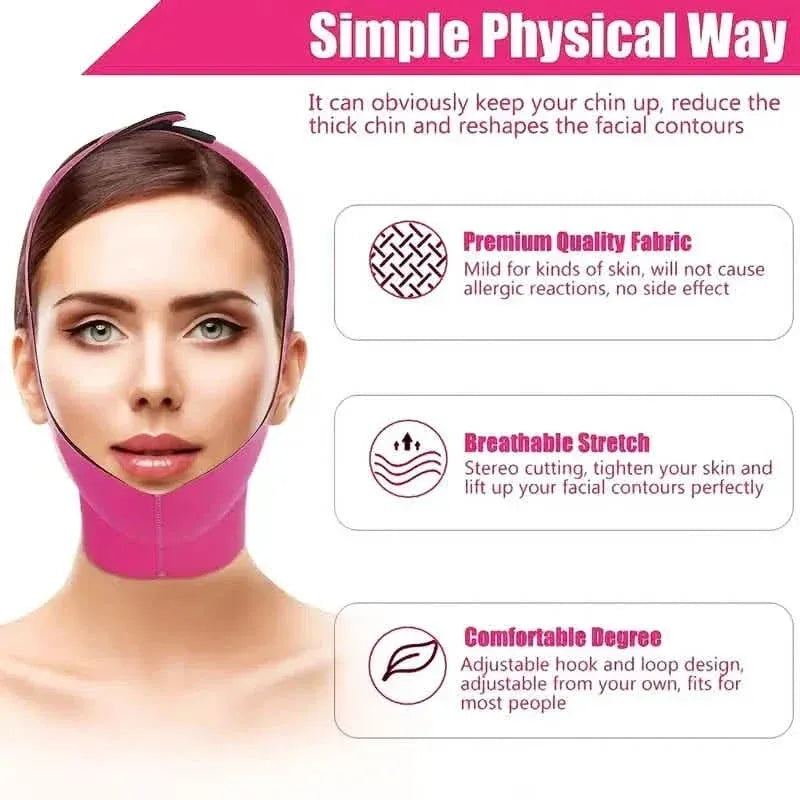 3-Pack: Face Lifting Firming Bandage Face Belt - A-1 Thread Vault