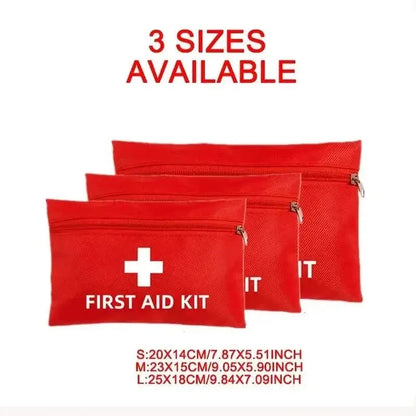 3-Pack: First Aid Kit Bags Nurse Red Medical Tools Bag - A-1 Thread Vault