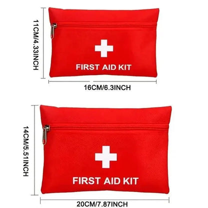 3-Pack: First Aid Kit Bags Nurse Red Medical Tools Bag - A-1 Thread Vault