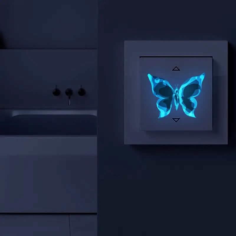 3-Pack: Glow In the Dark Butterfly Wall Stickers - A-1 Thread Vault