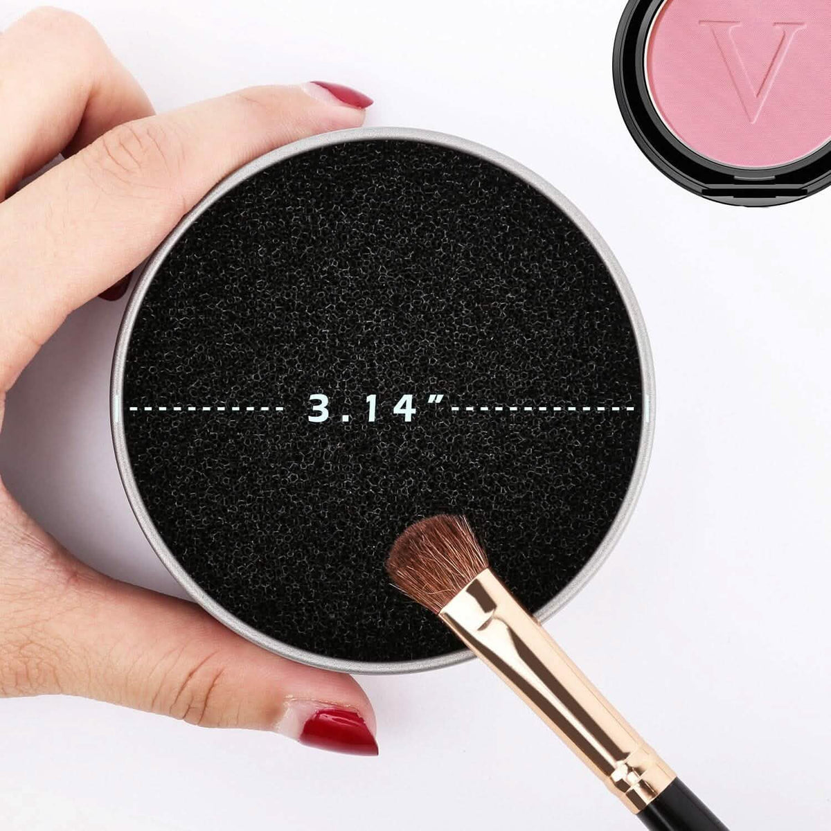 3-Pack: Luxspire Makeup Brush Cleaner Quick Wash Sponge Remover Color - A-1 Thread Vault