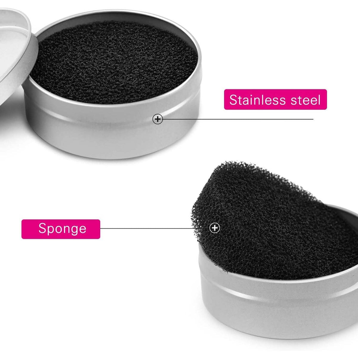 3-Pack: Luxspire Makeup Brush Cleaner Quick Wash Sponge Remover Color - A-1 Thread Vault