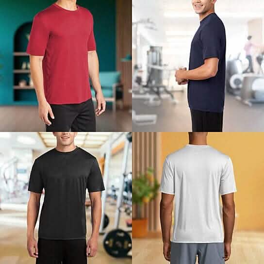3-Pack Men's Cool Dri-Fit Moisture-Wicking Short Sleeve T-Shirt - A-1 Thread Vault