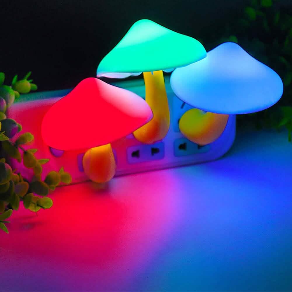 3-Pack: Mushroom Night Light with Dusk to Dawn Sensor - A-1 Thread Vault