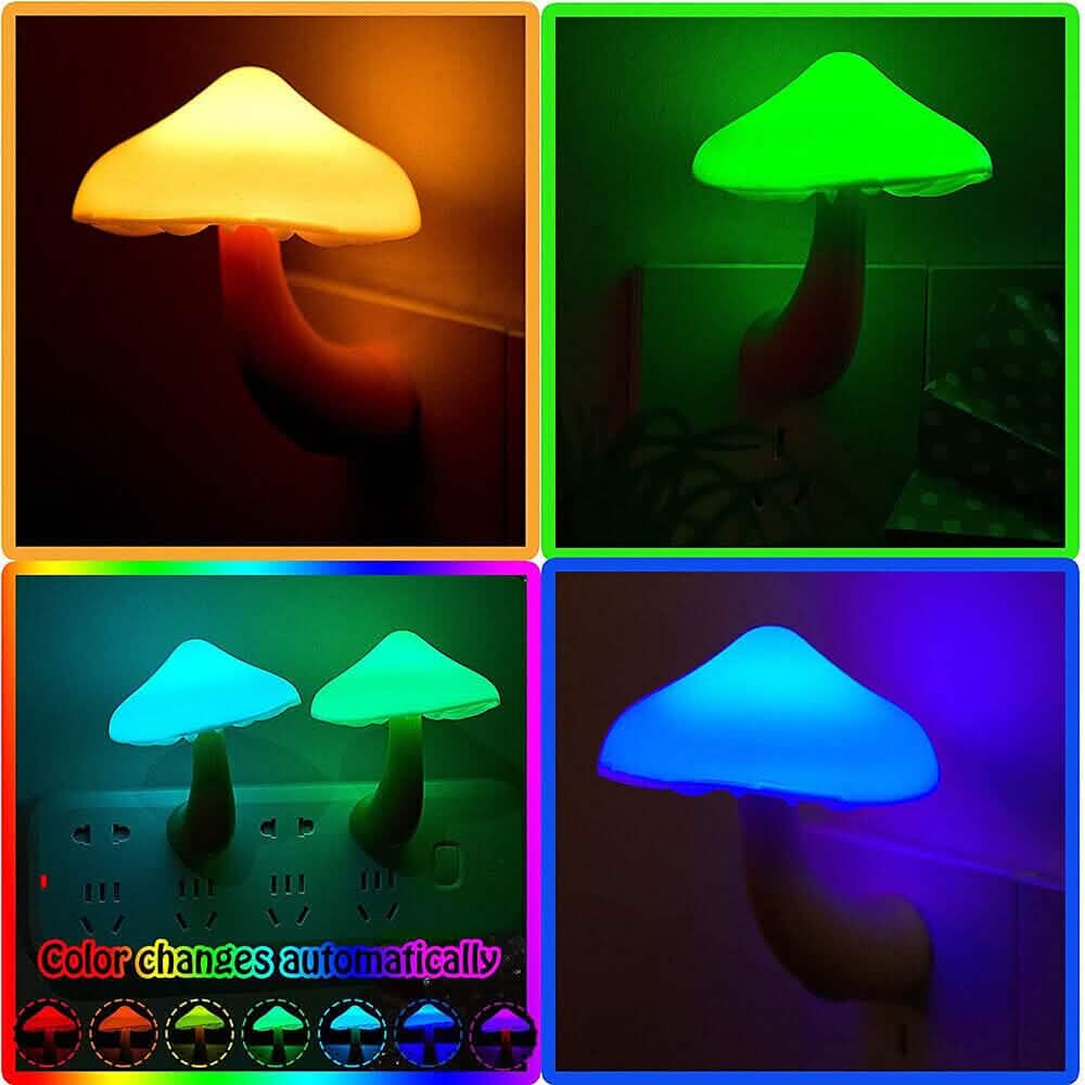 3-Pack: Mushroom Night Light with Dusk to Dawn Sensor - A-1 Thread Vault