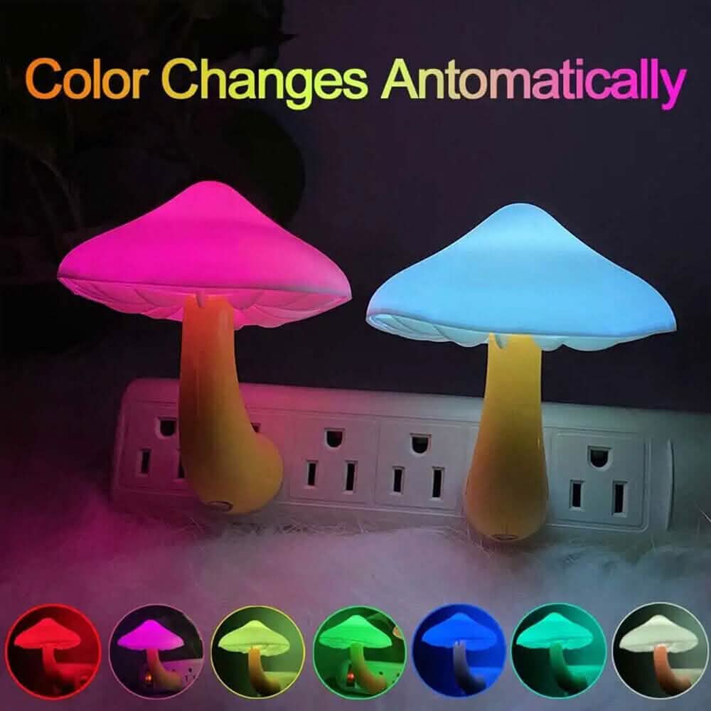 3-Pack: Mushroom Night Light with Dusk to Dawn Sensor - A-1 Thread Vault