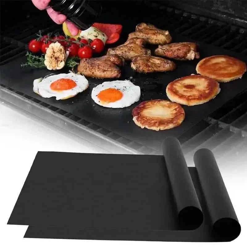 3-Pack: Non-Stick BBQ Grill Mesh Mats - A-1 Thread Vault