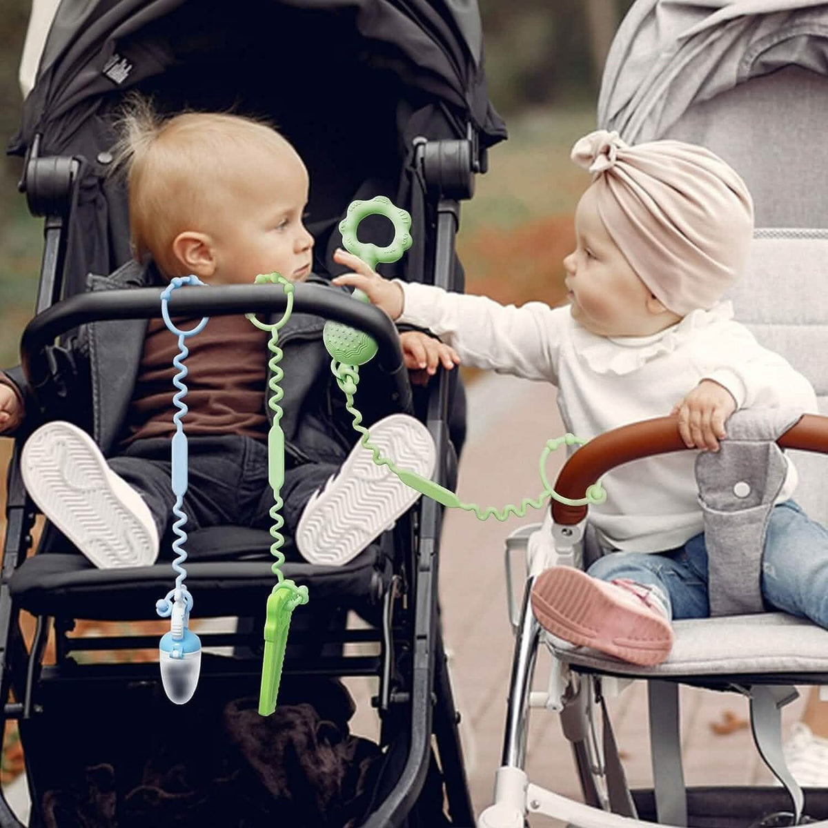 3-Pack: Pacifier Holder Clip with self-Adjusting Bayonet - A-1 Thread Vault