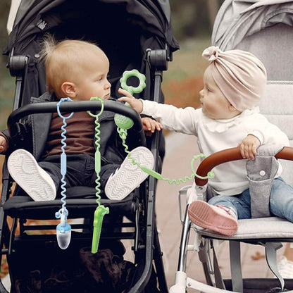 3-Pack: Pacifier Holder Clip with self-Adjusting Bayonet - A-1 Thread Vault