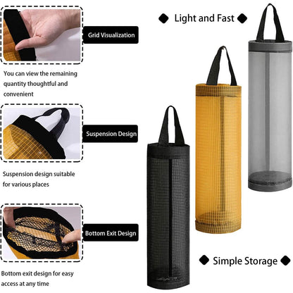 3-Pack: Plastic Mesh Grocery Bag Holder - A-1 Thread Vault