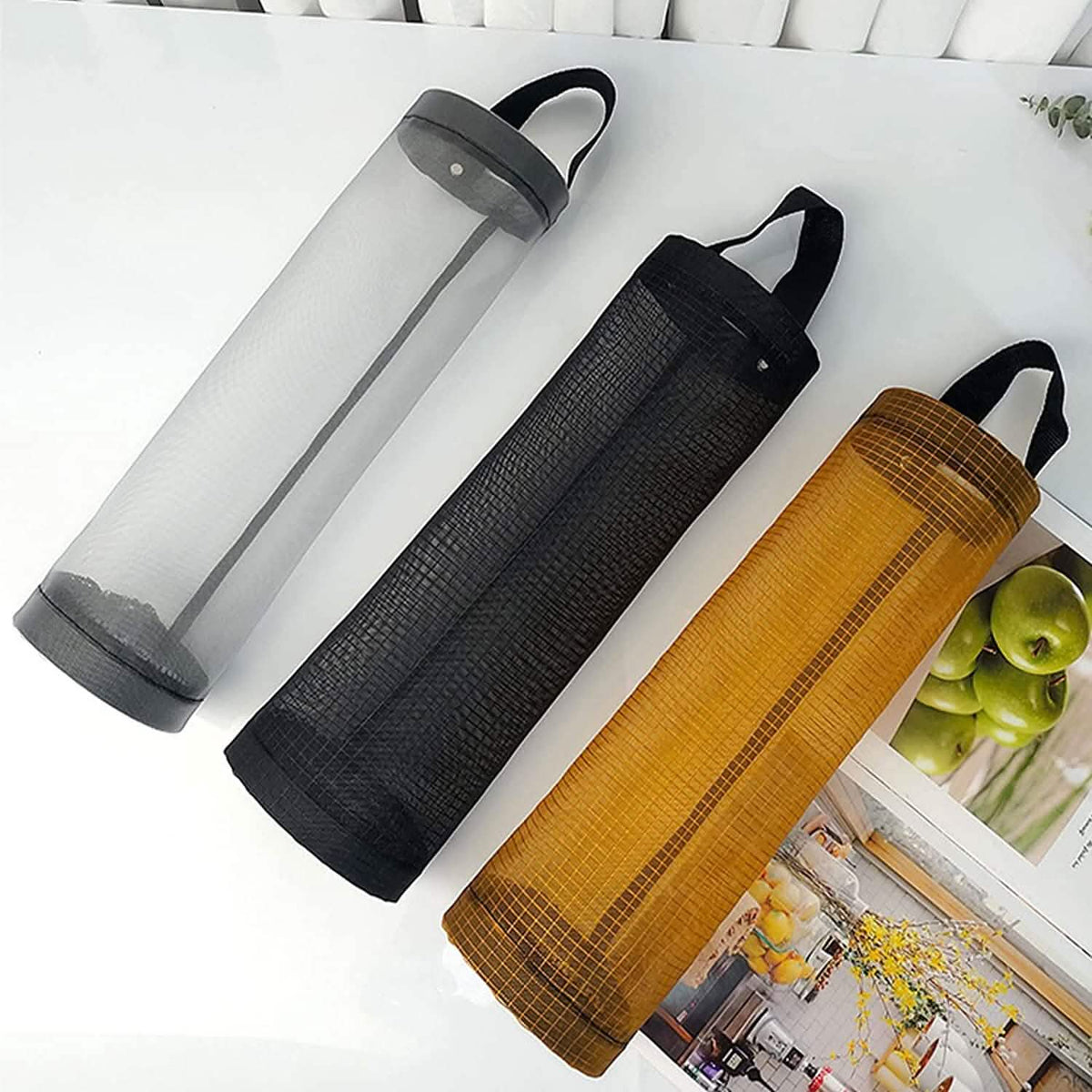 3-Pack: Plastic Mesh Grocery Bag Holder - A-1 Thread Vault