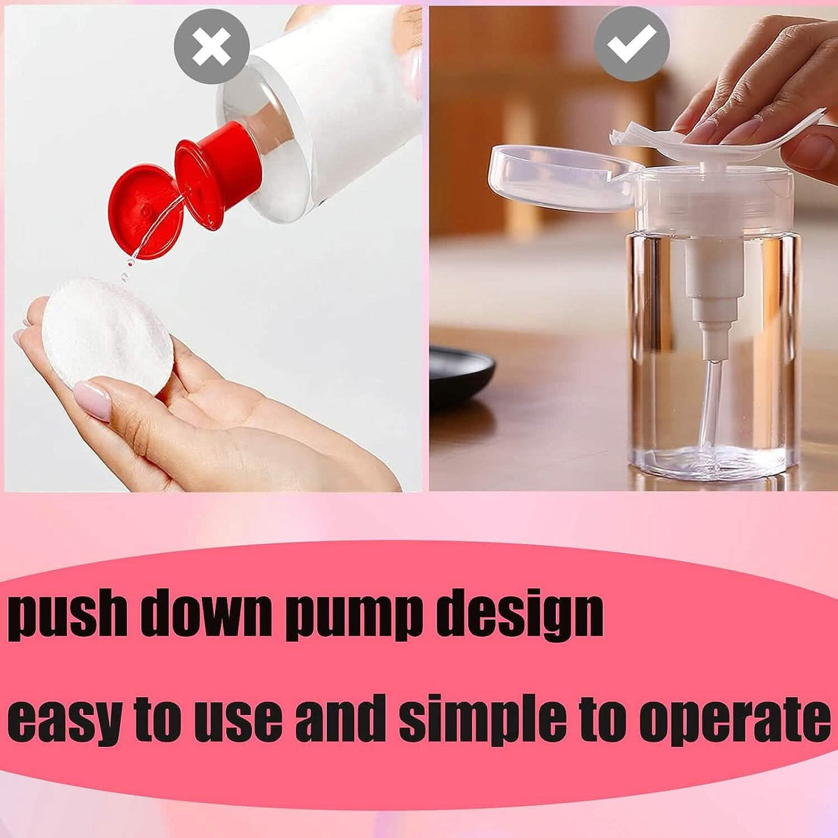 3-Pack: Push Down Empty Pump Dispenser Bottle - A-1 Thread Vault