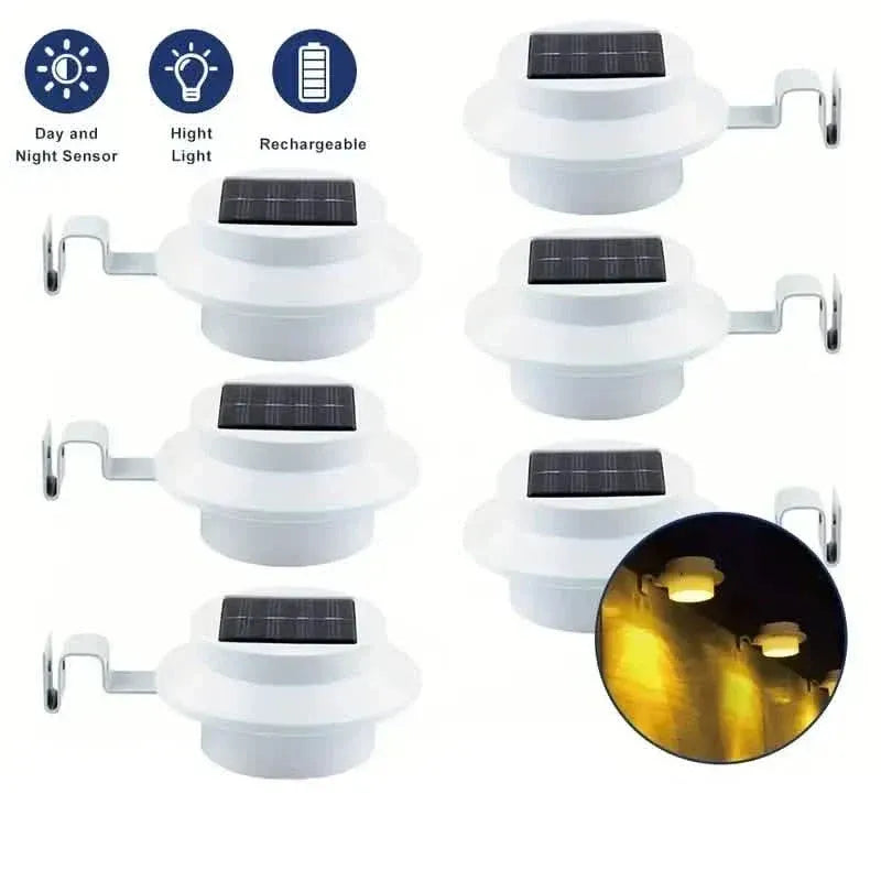 3-Pack: Solar LED Fence Gutter Lights - A-1 Thread Vault