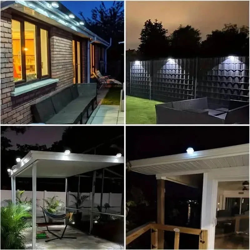 3-Pack: Solar LED Fence Gutter Lights - A-1 Thread Vault