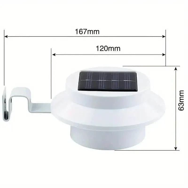 3-Pack: Solar LED Fence Gutter Lights - A-1 Thread Vault