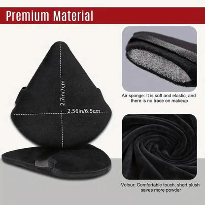 3-Pack: Triangle Powder Puff for Loose Powder and Liquid Cosmetic - A-1 Thread Vault