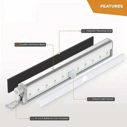 3-Pack: Under Cabinet Wireless Motion Sensor LED Light - A-1 Thread Vault