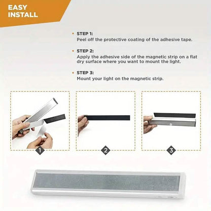 3-Pack: Under Cabinet Wireless Motion Sensor LED Light - A-1 Thread Vault