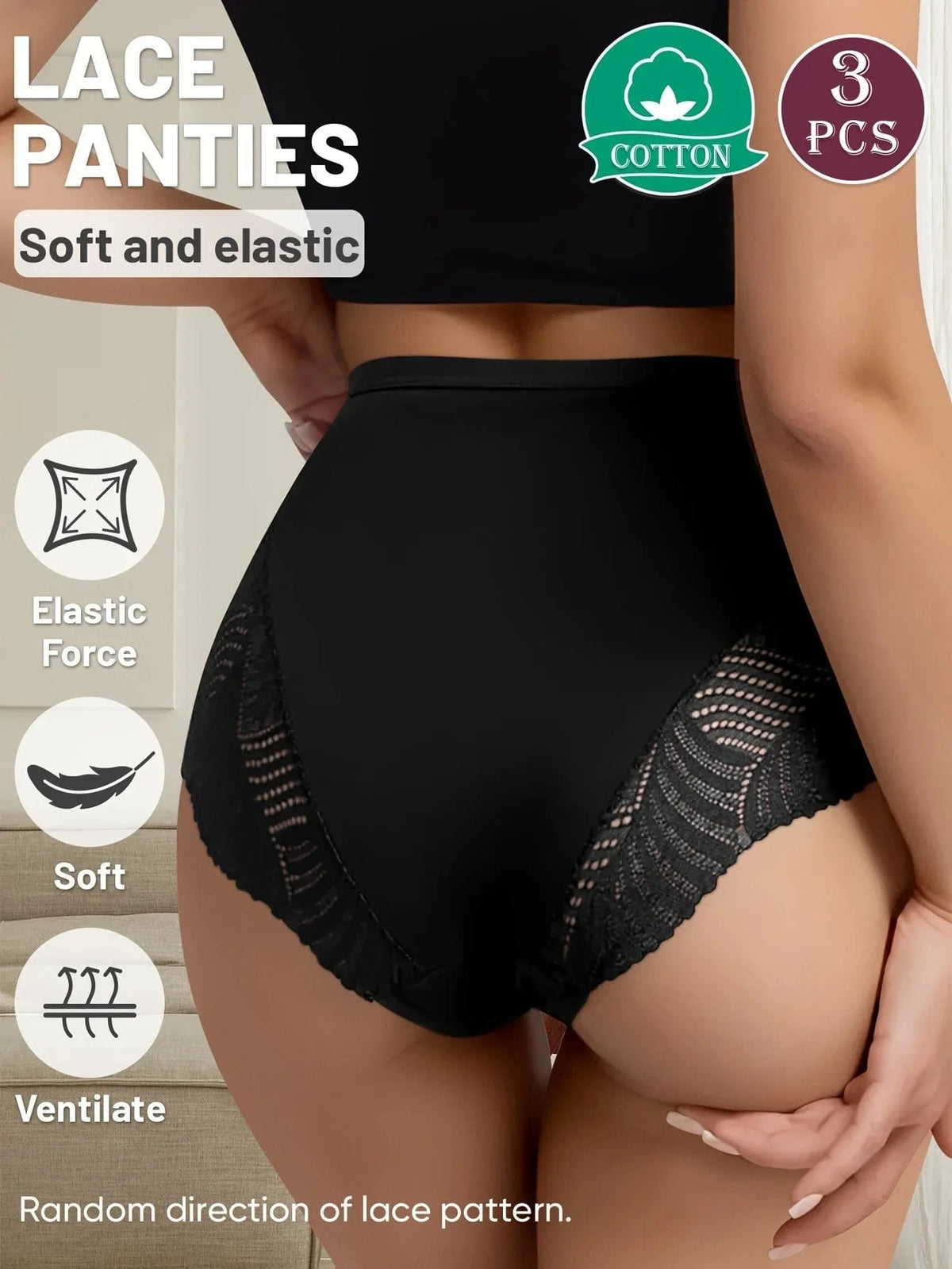 3-Pack Women's Panties: Lightweight, Breathable, Sexy Cut-Out Triangle Design - A-1 Thread Vault
