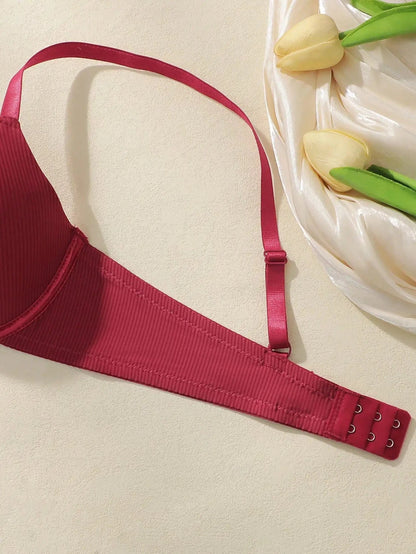 3-Pack Women's Solid Color Underwire Bras Full Coverage T-Shirt Bra with Comfortable Padded Everyday Wear Soft Lingerie 70B-85B - A-1 Thread Vault