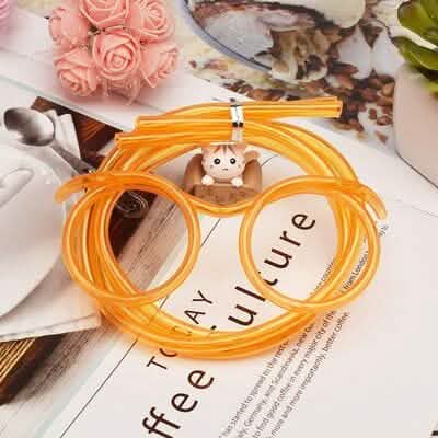 3-Pack: Creative Fun Glasses Straw Crazy Funny Art Straw - A-1 Thread Vault