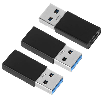 3-Packs: USB Type-C Male to USB A 3.0 OTG Male Port Converter - A-1 Thread Vault