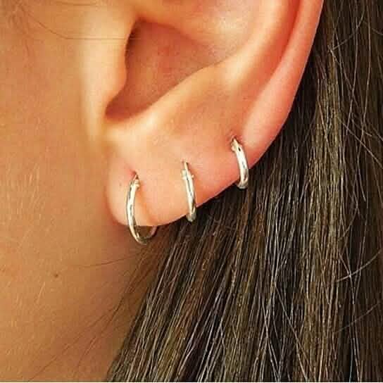3-Pairs: Endless Hoop Earrings - A-1 Thread Vault