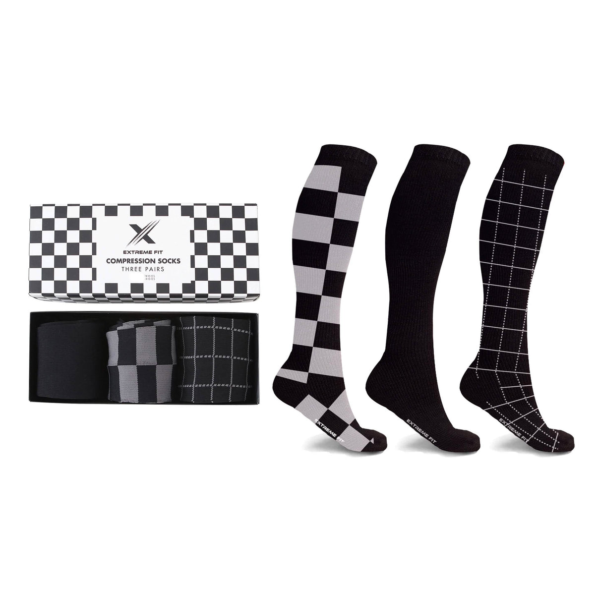 3-Pairs: Perfect Gift Compression Socks - A-1 Thread Vault