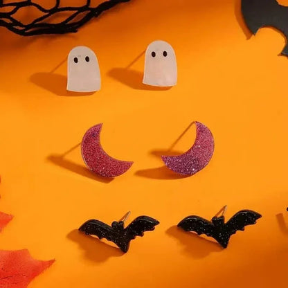 3-Pairs: Retro Halloween Earrings - A-1 Thread Vault