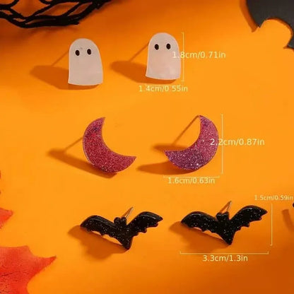 3-Pairs: Retro Halloween Earrings - A-1 Thread Vault