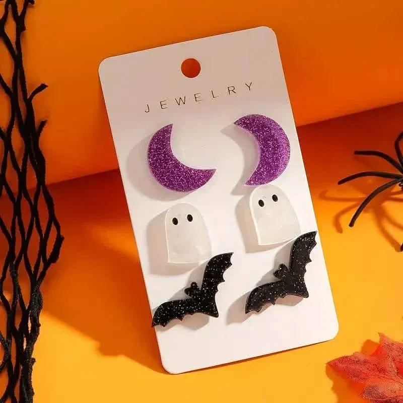 3-Pairs: Retro Halloween Earrings - A-1 Thread Vault