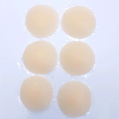 3 Pairs Reusable Nipple Covers Silicone Nipple Pasties For Women Adhesive Breast Petals Chest Sticker No Show Sticky Bra - A-1 Thread Vault