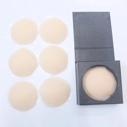 3 Pairs Reusable Nipple Covers Silicone Nipple Pasties For Women Adhesive Breast Petals Chest Sticker No Show Sticky Bra - A-1 Thread Vault