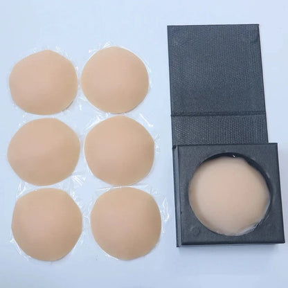 3 Pairs Reusable Nipple Covers Silicone Nipple Pasties For Women Adhesive Breast Petals Chest Sticker No Show Sticky Bra - A-1 Thread Vault