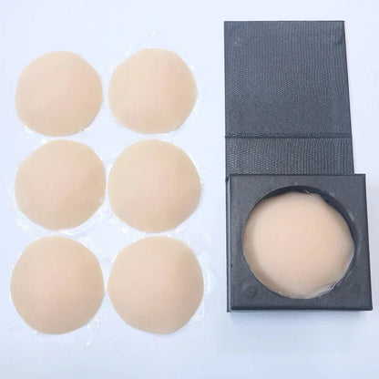 3 Pairs Reusable Nipple Covers Silicone Nipple Pasties For Women Adhesive Breast Petals Chest Sticker No Show Sticky Bra - A-1 Thread Vault