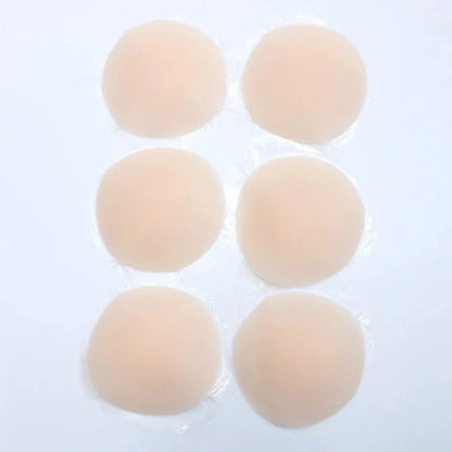 3 Pairs Reusable Nipple Covers Silicone Nipple Pasties For Women Adhesive Breast Petals Chest Sticker No Show Sticky Bra - A-1 Thread Vault
