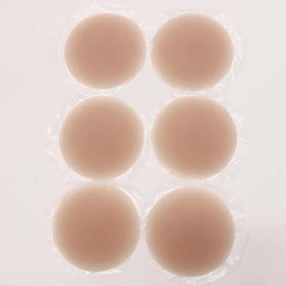3 Pairs Reusable Nipple Covers Silicone Nipple Pasties For Women Adhesive Breast Petals Chest Sticker No Show Sticky Bra - A-1 Thread Vault